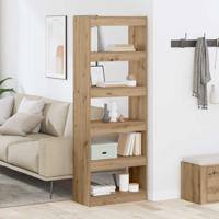 Boekenkast artisanaal eikenkleurig 60 x 30 x 166 cm