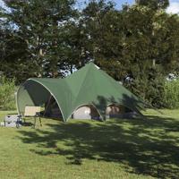 Teepee Tent met dak Groen en Grijs 600 x 600 x 347 cm