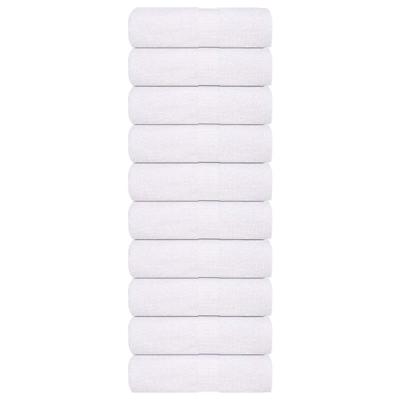 VidaXL Washandjes 10 st 15x21 cm 360 g/m² 100% katoen wit