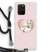 GRL PWR Flower: Samsung Galaxy S10 Lite Transparant Hoesje met koord