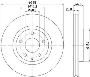 Remschijf PRO 8DD355133681