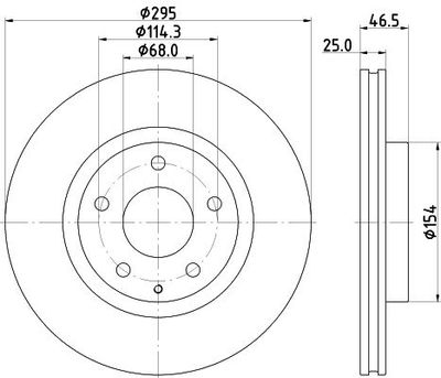 Remschijf PRO 8DD355133681