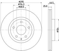 Remschijf PRO 8DD355133681