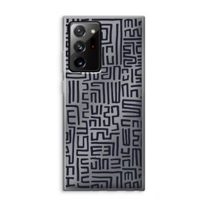 Moroccan Print: Samsung Galaxy Note 20 Ultra / Note 20 Ultra 5G Transparant Hoesje