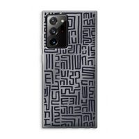 Moroccan Print: Samsung Galaxy Note 20 Ultra / Note 20 Ultra 5G Transparant Hoesje