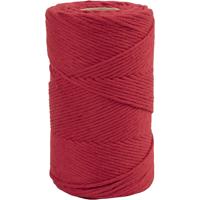 Creativ Company Macramé koord, l: 198 m, d 2 mm, rood, 330 gr/ 1 rol