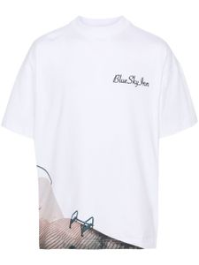 BLUE SKY INN t-shirt en coton à imprimé graphique - Blanc