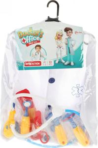 Toi-Toys verkleedset dokter junior polyester wit 10-delig