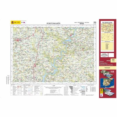 Topografische kaart 123 MT50 Portomarín | CNIG - Instituto Geográfico Nacional1