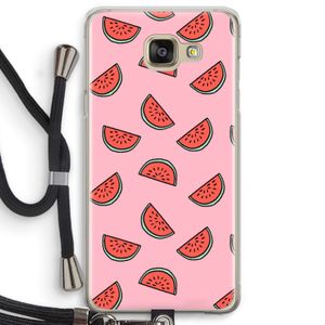 Watermeloen: Samsung Galaxy A5 (2016) Transparant Hoesje met koord