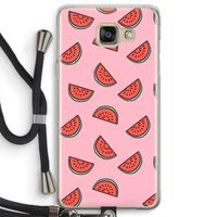 Watermeloen: Samsung Galaxy A5 (2016) Transparant Hoesje met koord