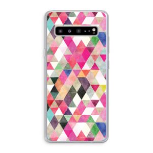 Gekleurde driehoekjes: Samsung Galaxy S10 5G Transparant Hoesje