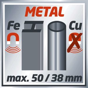 Einhell TC-MD 50 digitale multisensor Stroomvoerende kabel, Metaal, Hout