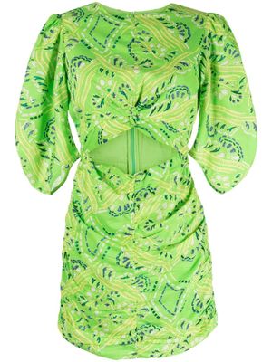 Rhode robe courte Isla à découpes - Vert