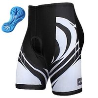 Voor heren Wielrenshorts Fietsen Gewatteerde shorts Kleding Onderlichaam Bergracen Wegwielrennen Sport Grafisch Meetkundig 3D-pad Fietsen Ademend Sneldrogend Wit Geel Polyester Spandex Kleding Lightinthebox