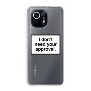 Don't need approval: Xiaomi Mi 11 Transparant Hoesje