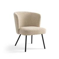Furnihaus Fauteuil Cindy Boucle Beige Stof Furnihaus Fauteuil Cindy Boucle Beige Stof