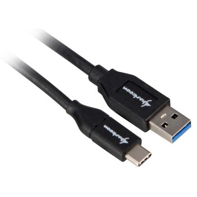 Sharkoon usb 3.1 gen 2-a > usb-c kabel (zwart, 1 meter)