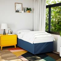 Bedframe zonder matras 100x200 cm stof blauw