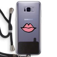 Kusje: Samsung Galaxy S8 Plus Transparant Hoesje met koord