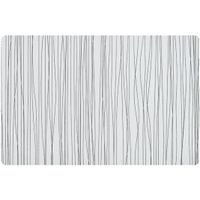 1x Rechthoekige onderleggers/placemats voor borden wit metallic 30 x 45 cm   -