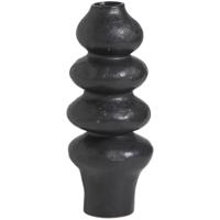 Leen Bakker - Vaas Noah - 33,5xØ13,5 Cm - Keramiek - Zwart - H33.5 Cm