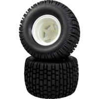 Absima 1:10 Monstertruck Complete wielen Block-Profiel Wit 2 stuk(s)