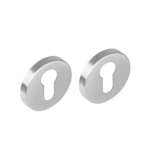Intersteel | Rozet profielcilindergat | Rond 51x10 | RVS Geborsteld