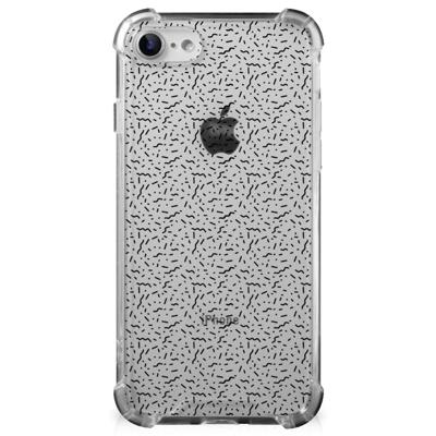 iPhone SE 2022/2020 | iPhone 8/7 Doorzichtige Silicone Hoesje Stripes Dots iPhone SE 2022/2020 | iPhone 8/7 Doorzichtige Silicone Hoesje Stripes Dots