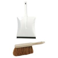 Benson Stoffer en wit blik combinatie - buiten - Hout met kokosvezels - Metalen blik 22 x 22 cm