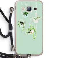 Hang In There: Samsung Galaxy J3 (2016) Transparant Hoesje met koord