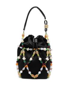 GANNI sac seau Beads - Noir