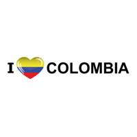 Sticker - I love Colombia - 19 x 4 cm - colombia - landenthema