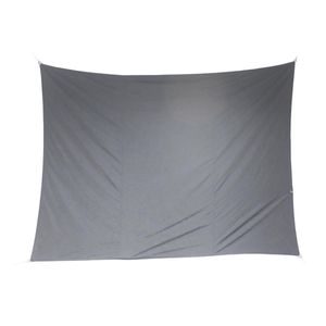 Premium kwaliteit schaduwdoek/zonnescherm Shae rechthoekig grijs 3 x 4 meter