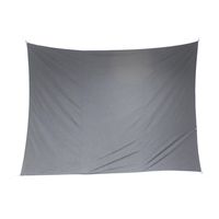 Premium kwaliteit schaduwdoek/zonnescherm Shae rechthoekig grijs 3 x 4 meter
