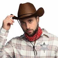 Western cowboy verkleed set - 3-delig - sherriff - wilde westen - volwassenen