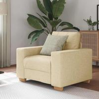 Fauteuil Crme 60 cm Stof