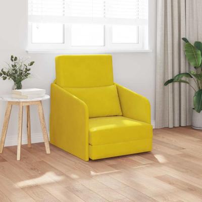 Slaapbank Geel 65 x 80 x 83 cm Fluweel