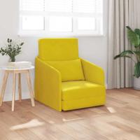 Slaapbank Geel 65 x 80 x 83 cm Fluweel