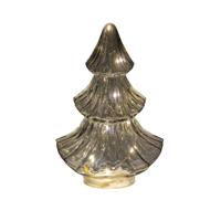 Boompje glas LED 15,5x9,5 cm grijs - Annas collection