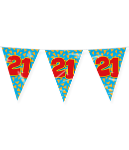 Happy Verjaardag Vlaggenlijn 21 Jaar (10m)