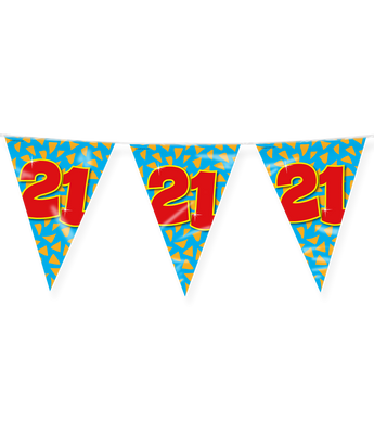 Happy Verjaardag Vlaggenlijn 21 Jaar (10m)