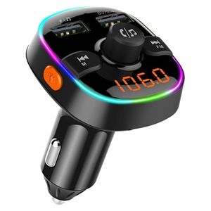 Snelle Autolader & Bluetooth FM Transmitter BC52L - Zwart