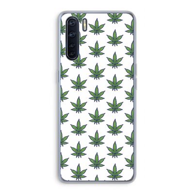 Weed: Oppo A91 Transparant Hoesje