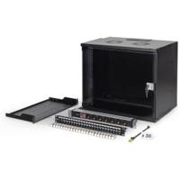 Digitus 19 network bundle, 9U cabinet and equipment, bl Zwart