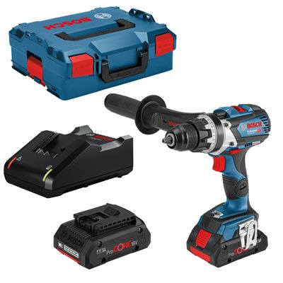 Bosch Blauw GSR 18V-110 C - 18V Li-Ion accu boor-/schroefmachine set (2x4.0Ah accu) in L-Boxx - 06019G010A