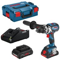 Bosch Blauw GSR 18V-110 C - 18V Li-Ion accu boor-/schroefmachine set (2x4.0Ah accu) in L-Boxx - 06019G010A Bosch Blauw GSR 18V-110 C - 18V Li-Ion accu boor-/schroefmachine set (2x4.0Ah accu) in L-Boxx - 06019G010A