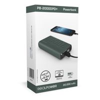 RealPower 333646 powerbank 20000 mAh Groen - thumbnail