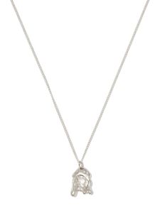 Palm Angels x Bleue Burnham collier à pendentif cire fondue - Argent