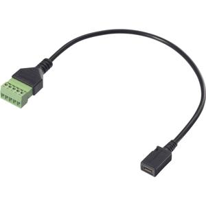 Renkforce USB 2.0 Adapterkabel [1x Micro-USB 2.0 B bus - 1x Klemverbinding] RF-6443958 30 cm PVC-mantel